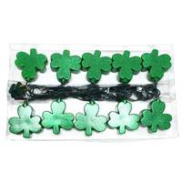 Kurt S. Adler 10 Light Green Wire Shamrock / St. Patrick's Day String Set with 20" Spacing